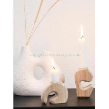 Solid Wood Candle Holder